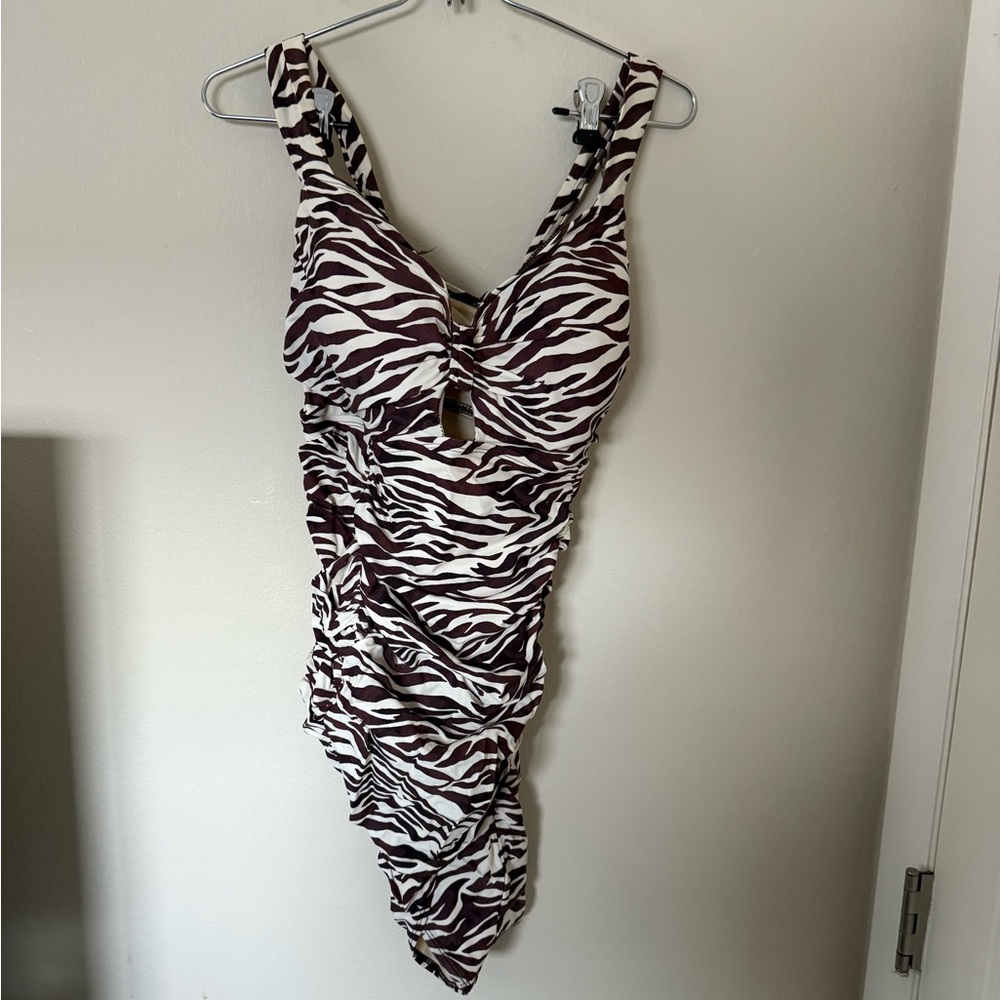 Torrid Zebra Print One Piece Swimsuit